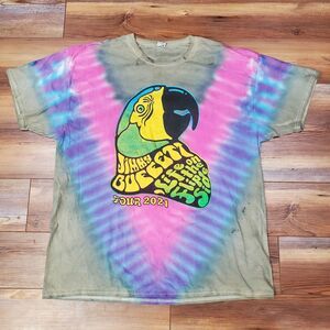 JIMMY BUFFET TIE DYE 2021 CONCERT TOUR T SHIRT LIFE 2XL XXL